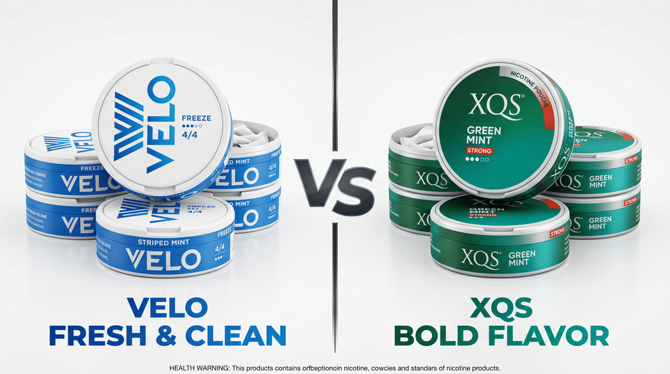 VELO vs XQS Nicotine Pouches: Which Brand Wins in 2026? - The Snus Outlet