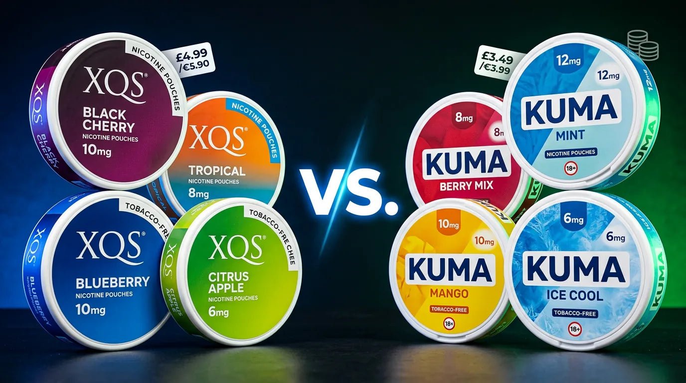 XQS vs KUMA Nicotine Pouches: Which Budget Brand Is Better? - The Snus Outlet