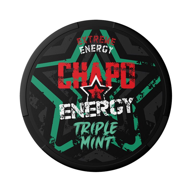 Chapo Energy Triple Mint 150mg caffeine - The Snus Outlet