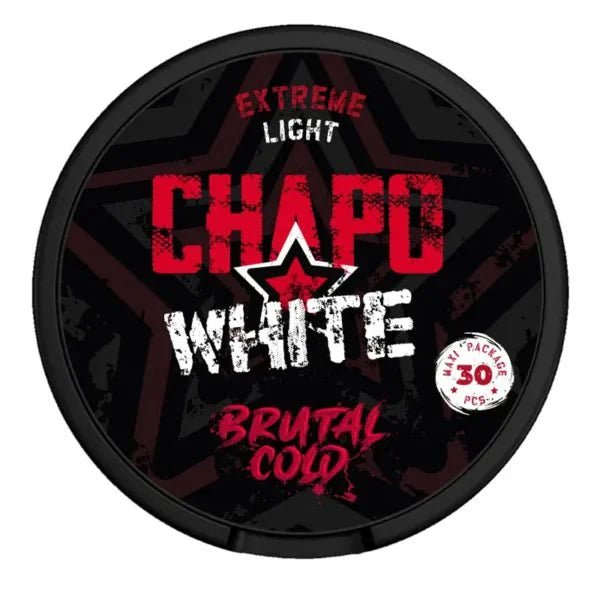 Chapo White Brutal Cold Light 6mg - MAXI (30pcs) - The Snus Outlet