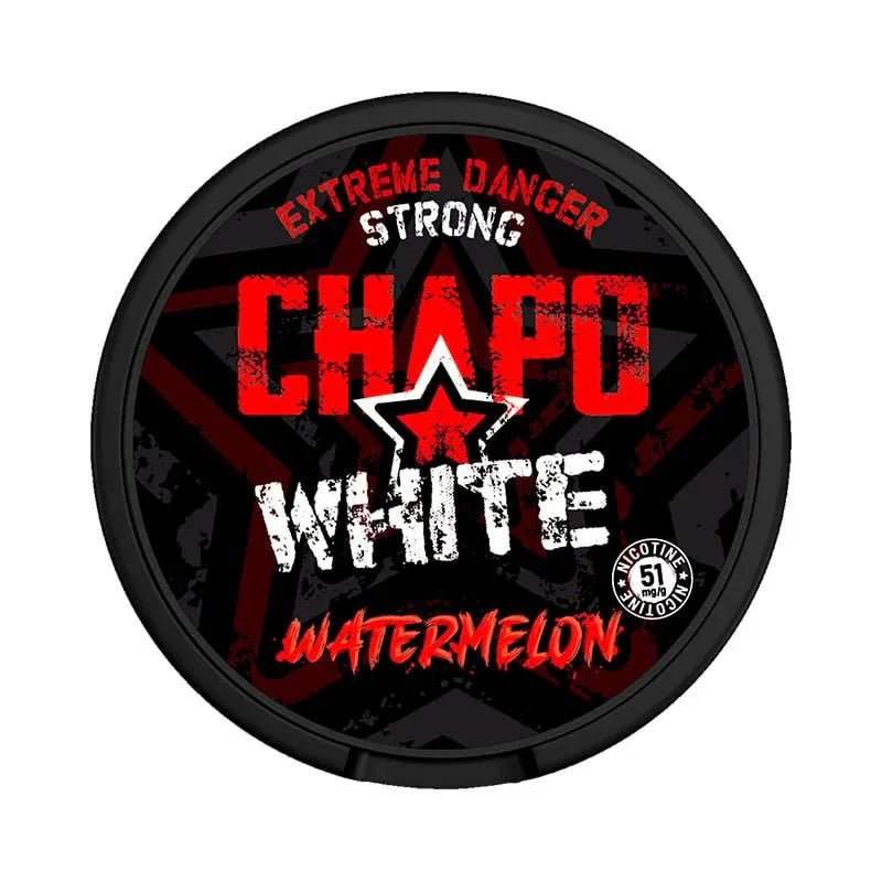 CHAPO WHITE Watermelon Danger Strong 30mg - The Snus Outlet