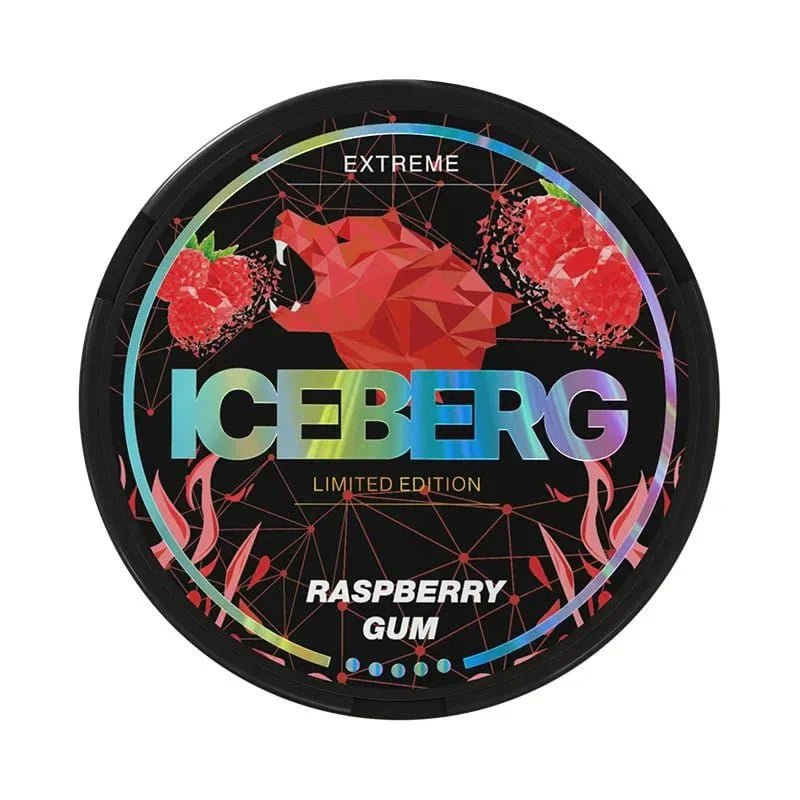 ICEBERG Raspberry Gum 30mg - The Snus Outlet