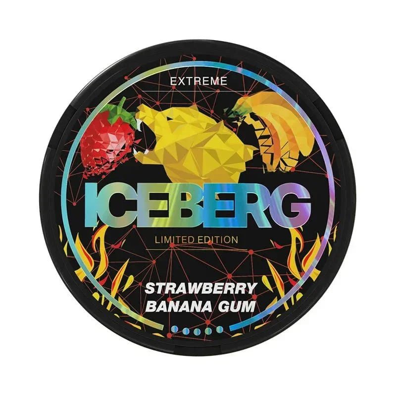 ICEBERG Strawberry Banana Gum 30mg - The Snus Outlet