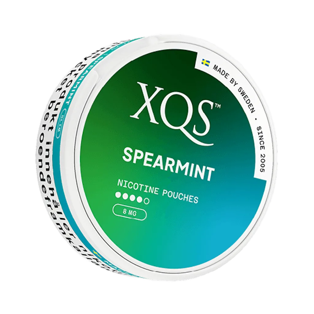 XQS Spearmint Strong 8mg - The Snus Outlet
