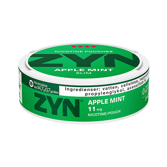 ZYN Apple Mint Slim 11mg - The Snus Outlet