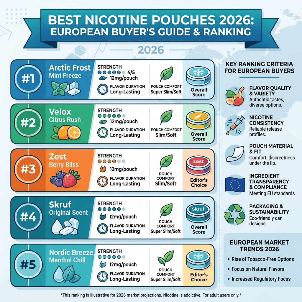 Best Nicotine Pouches 2026: The Definitive Ranking for European Buyers - The Snus Outlet