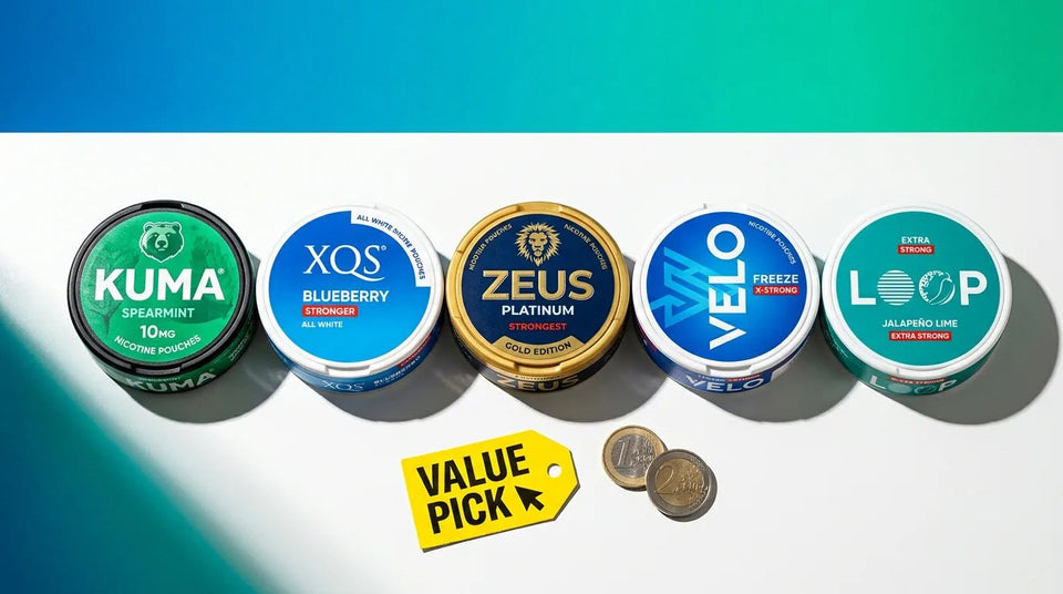 Best Value Nicotine Pouches in Europe 2026: Most mg Per Euro Ranked - The Snus Outlet