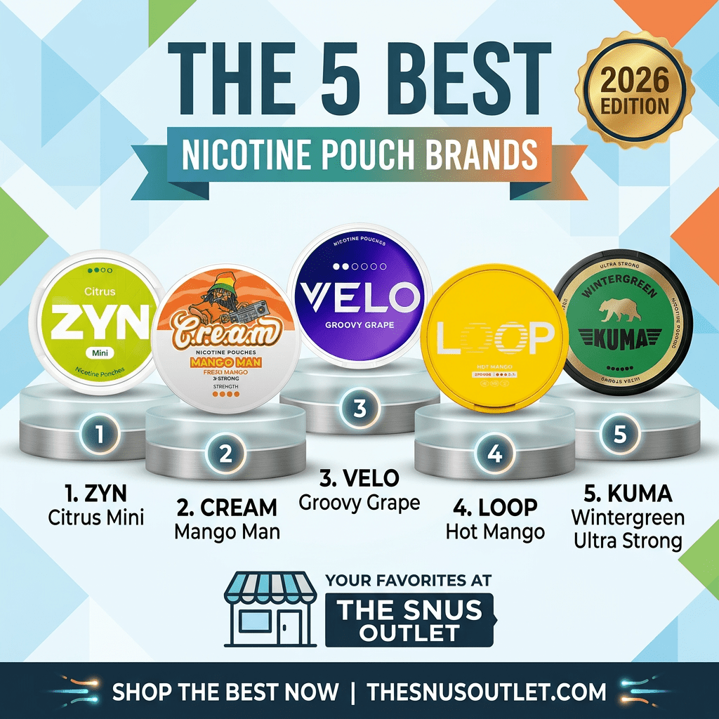 The 5 Best Nicotine Pouch Brands You Can Buy at The Snus Outlet in 2026 - The Snus Outlet