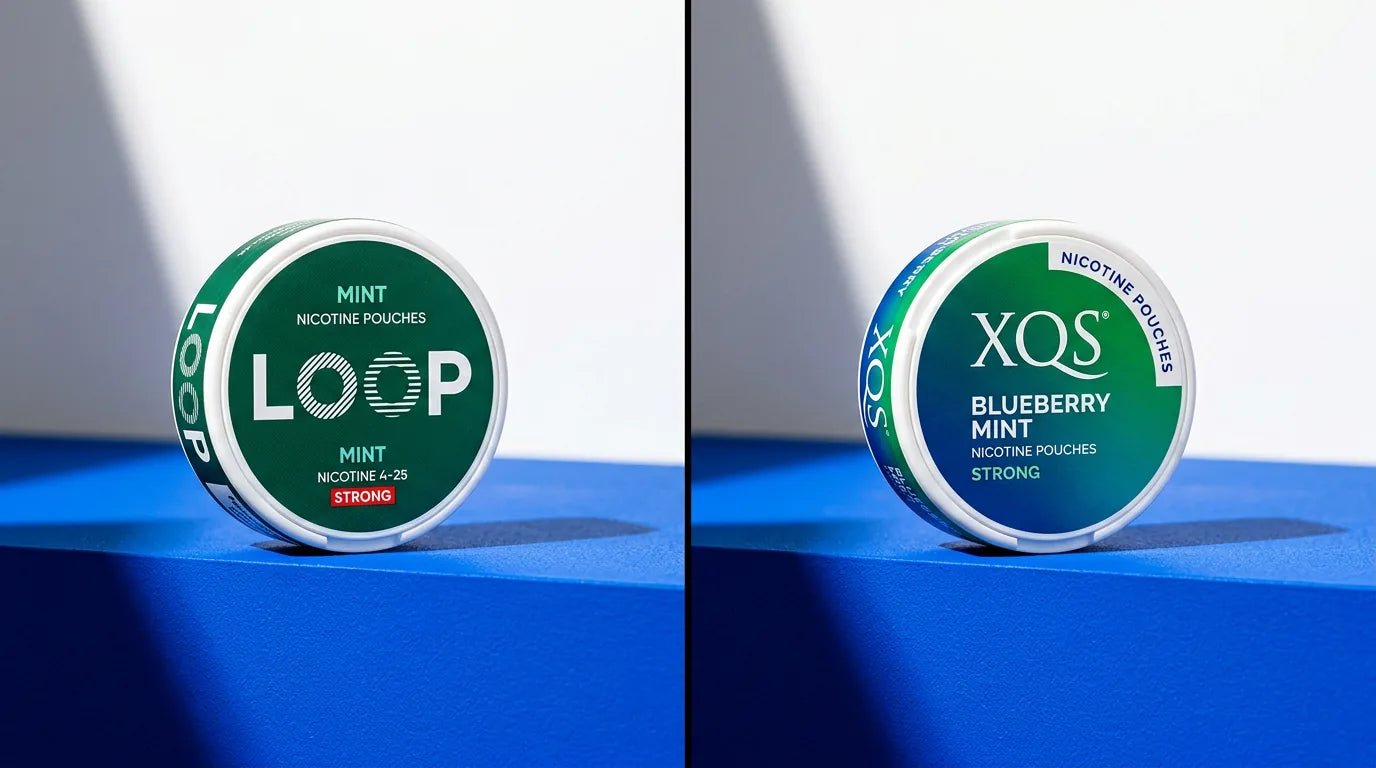 LOOP vs XQS Nicotine Pouches: The Full 2026 Brand Comparison - The Snus Outlet