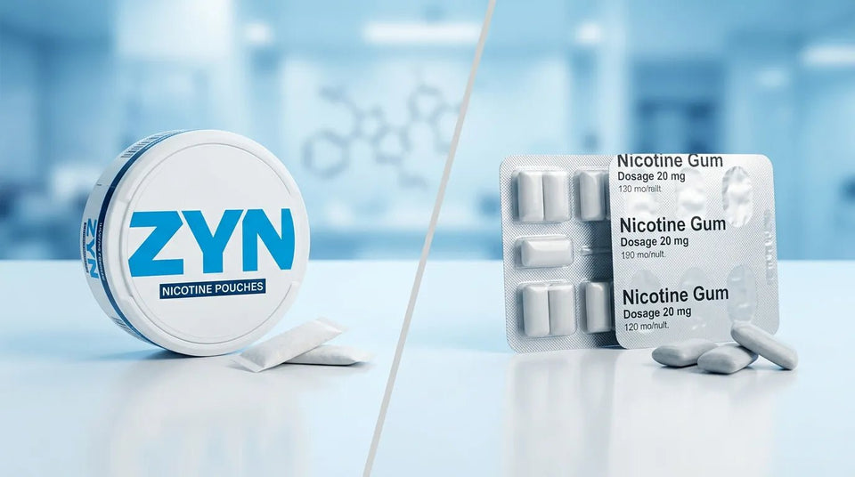 Nicotine Pouches vs Nicotine Gum: Which Delivers More Nicotine? - The Snus Outlet