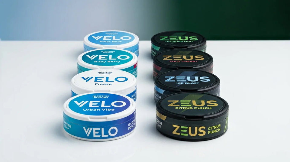 VELO vs ZEUS Nicotine Pouches: Strength, Flavours and Who Wins in 2026 - The Snus Outlet