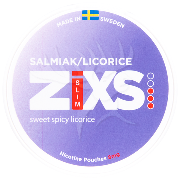 Zixs Salmiak/Licorice Slim 6mg
