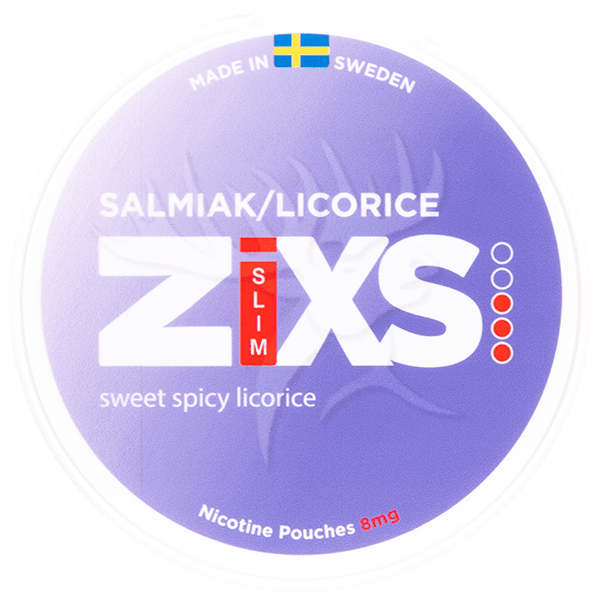Zixs Salmiak/Licorice Slim 6mg - The Snus Outlet