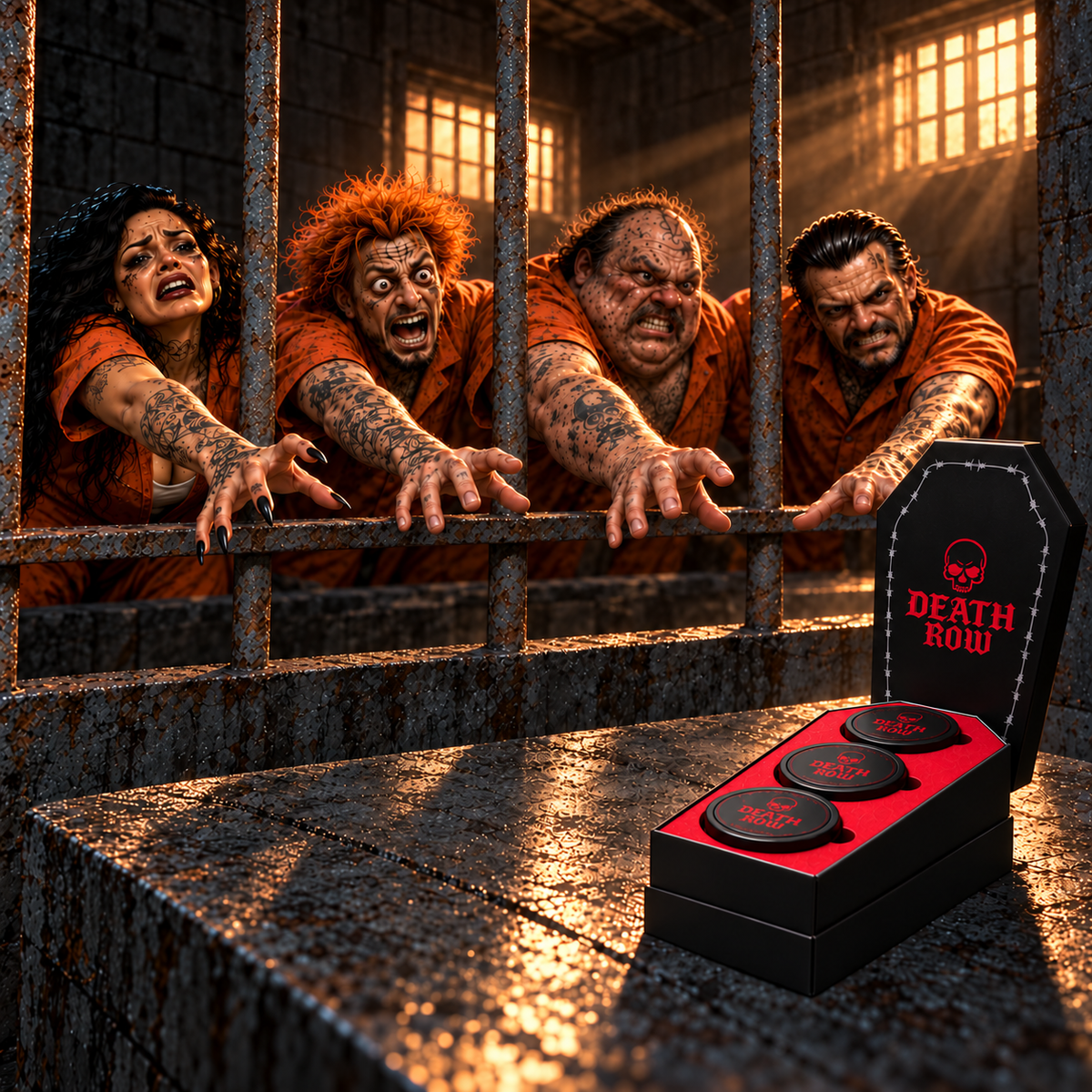 The Death Row casket.