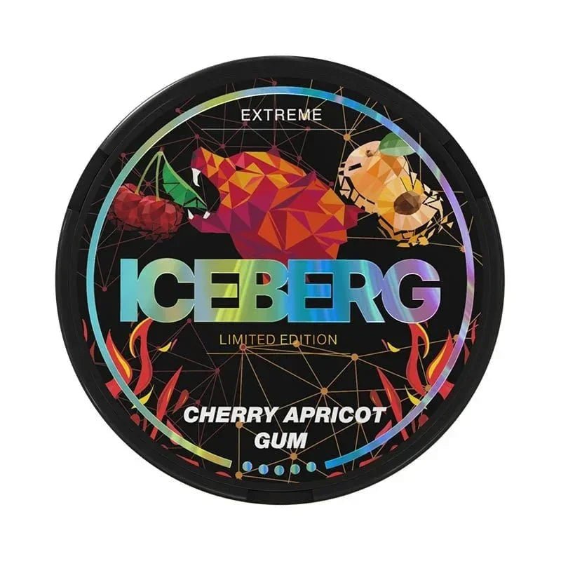 ICEBERG Cherry Apricot Gum 30mg - The Snus Outlet