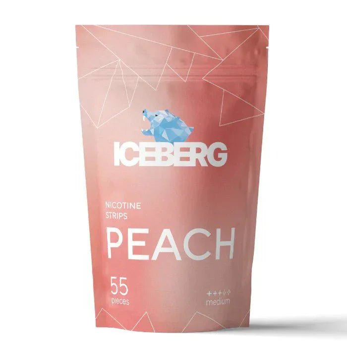 Iceberg Nicotine Strips Peach 11mg - The Snus Outlet