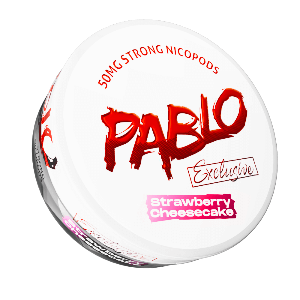 PABLO Exclusive Strawberry Cheesecake 50mg - The Snus Outlet