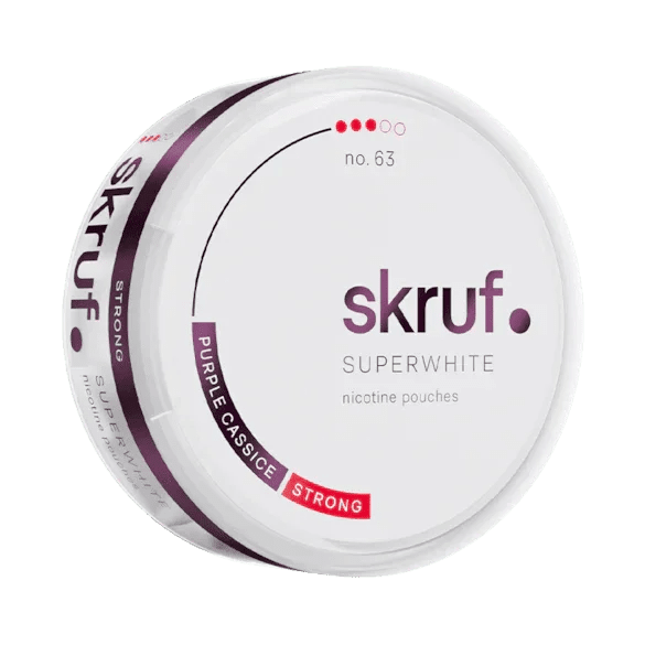 Skruf Superwhite Purple Cassice 10mg - The Snus Outlet