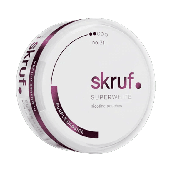 Skruf Superwhite Purple Cassice 6mg - The Snus Outlet