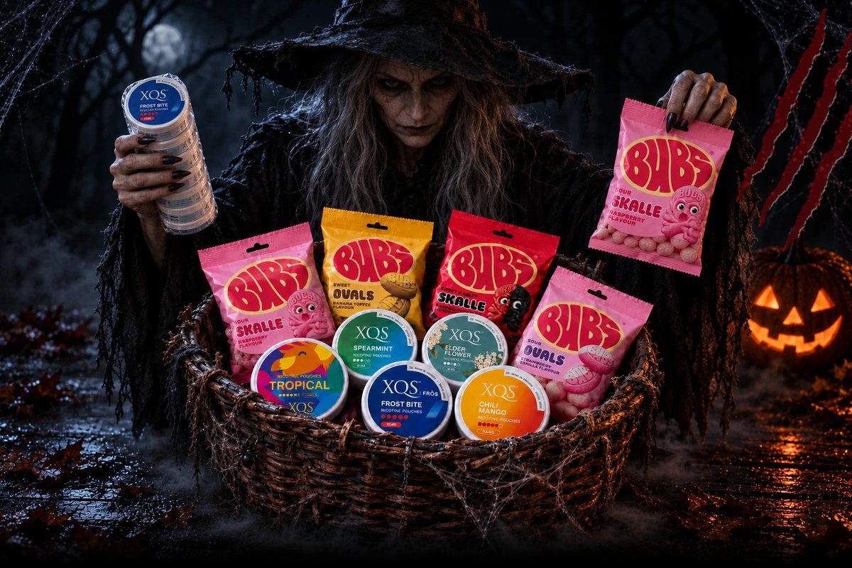 It's trick or treat: XQS nicotine pouches and BUBS Swedish candy