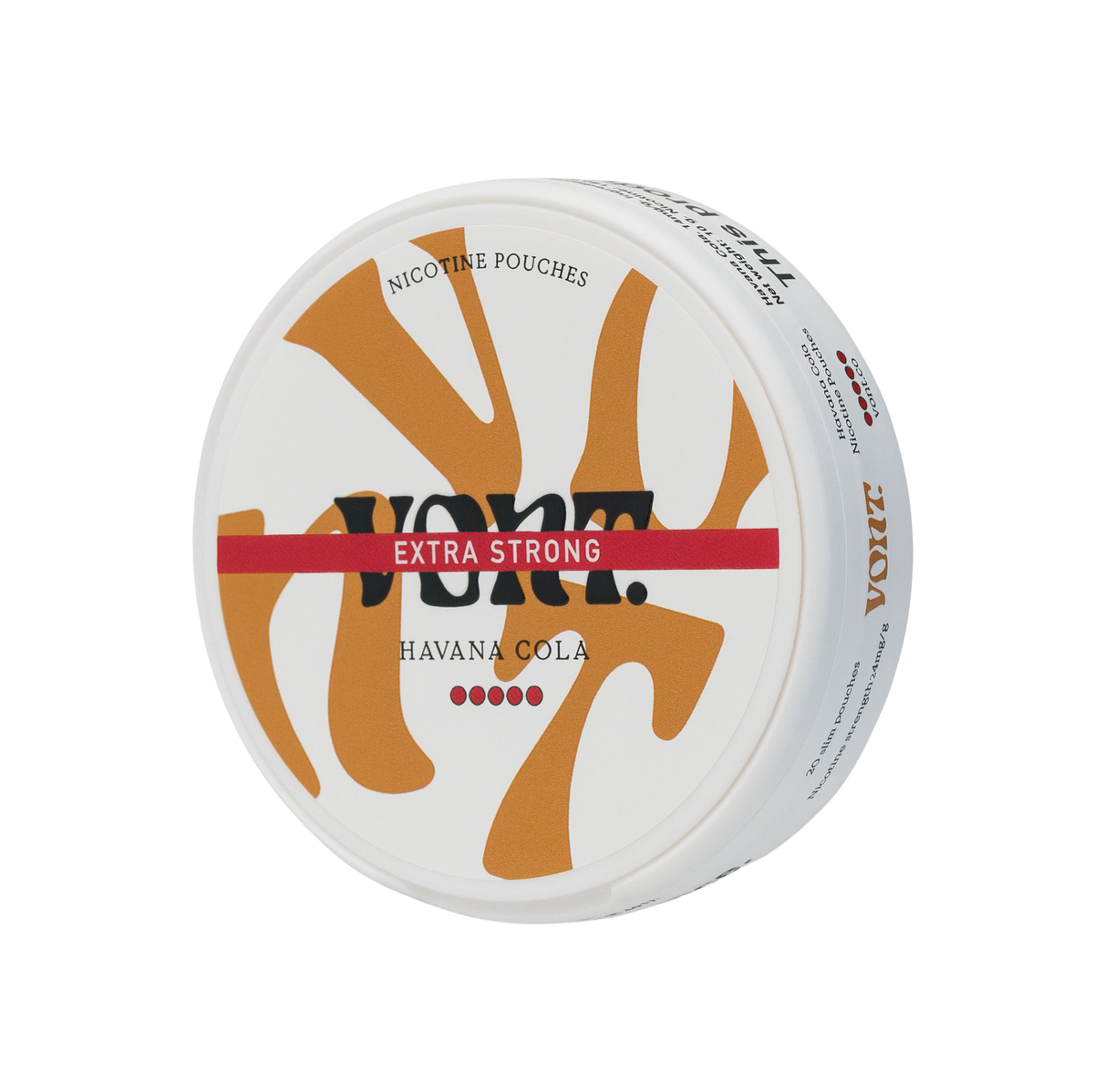 Vont Havana Cola Extra Strong 12mg side view - The Snus Outlet