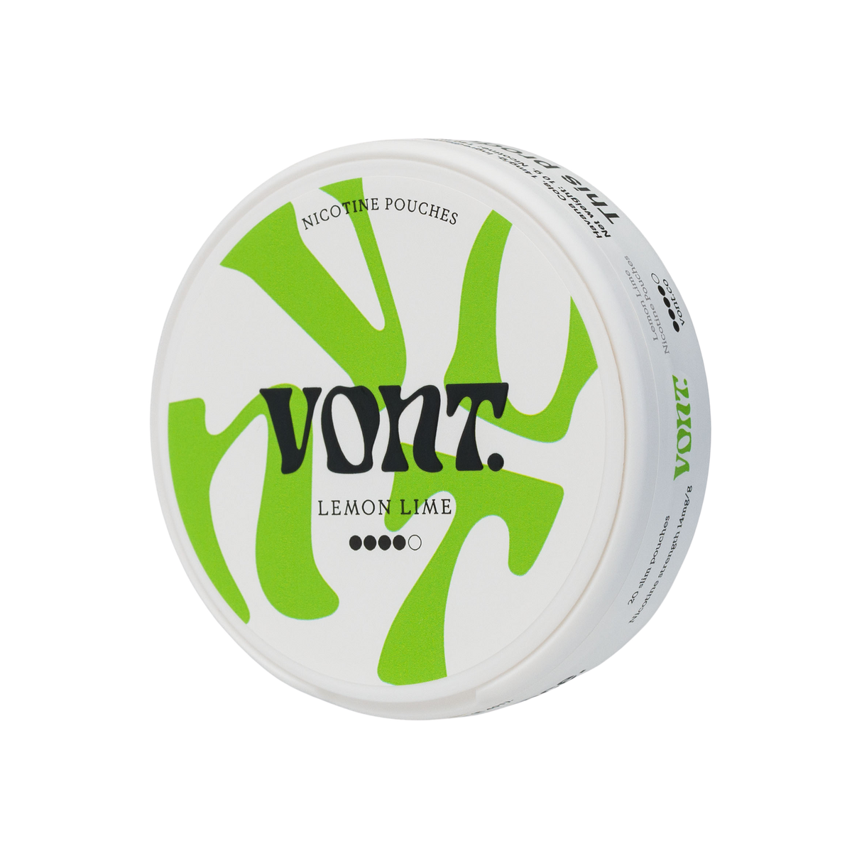 Vont Lemon Lime Strong 7mg side view - The Snus Outlet