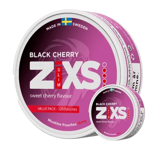 ZIXS Black Cherry 8mg JUMBO CAN - The Snus Outlet